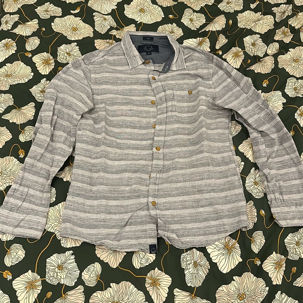 Even Tide Linen Cotton Long Sleeve Shirt